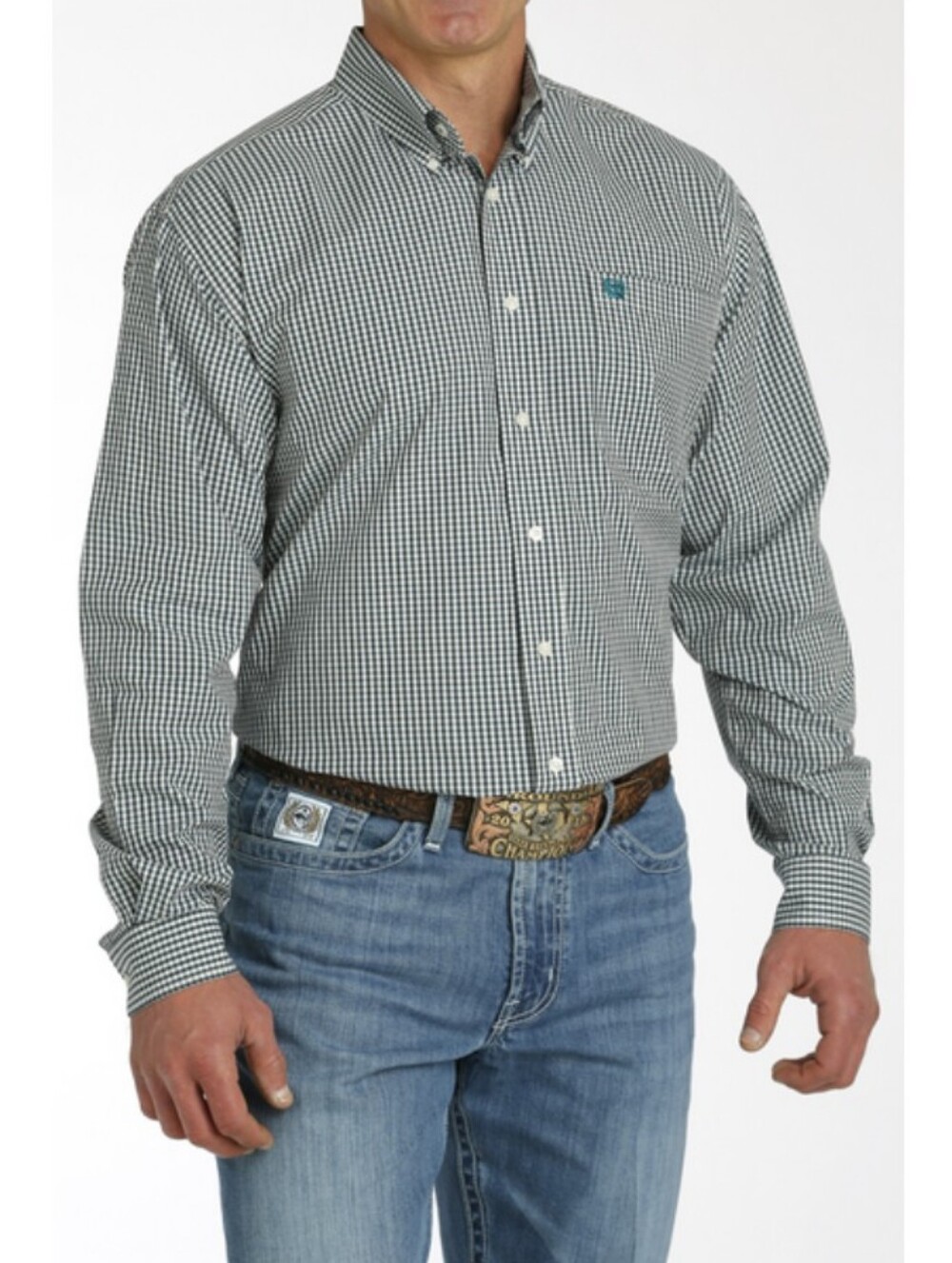 Cinch Blue Plaid Button-Down